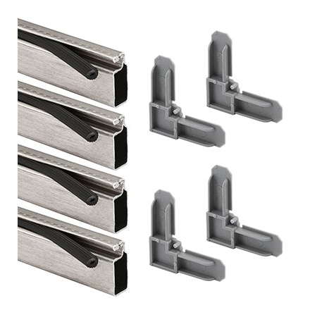 Prime-Line Aluminum Screen Frame Kit, 7/16 Inch x 3/4 Inch x 48 Inch, Mill (1 Kit) PL 7801